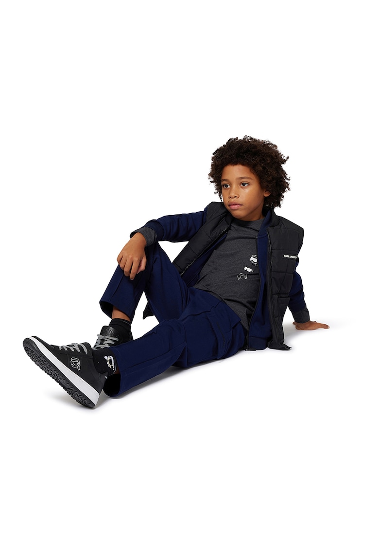 Jacheta bomber cu aplicatii logo