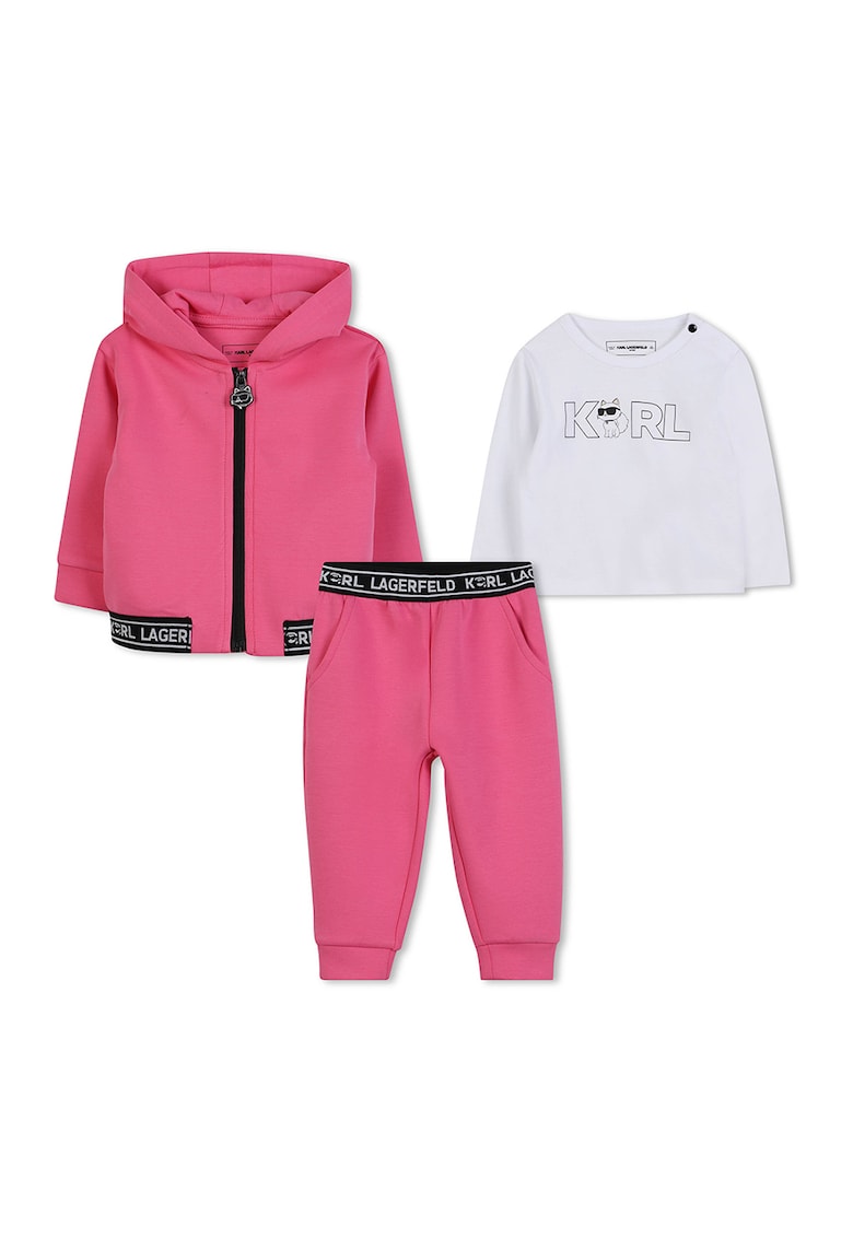 Set de imbracaminte cu imprimeu logo - 3 piese