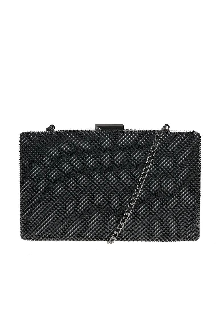 Geanta plic neagra cu bareta detasabila -  Paris