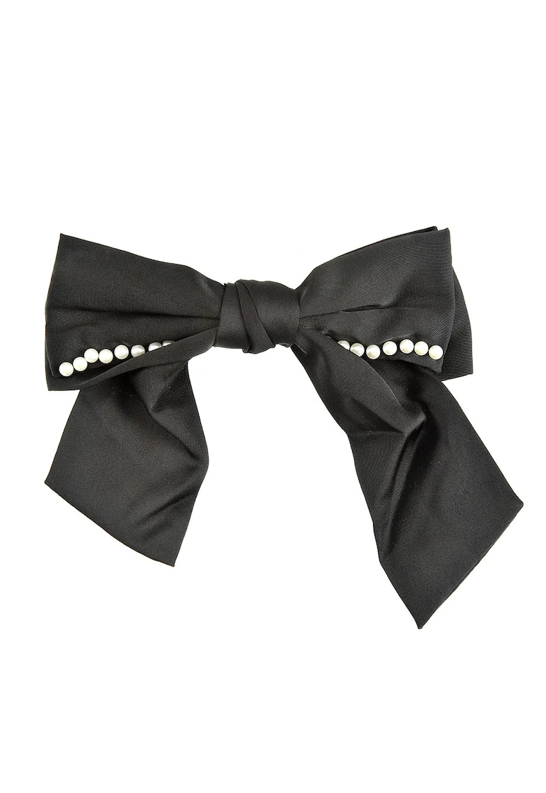 Clama de par funda neagra cu perle