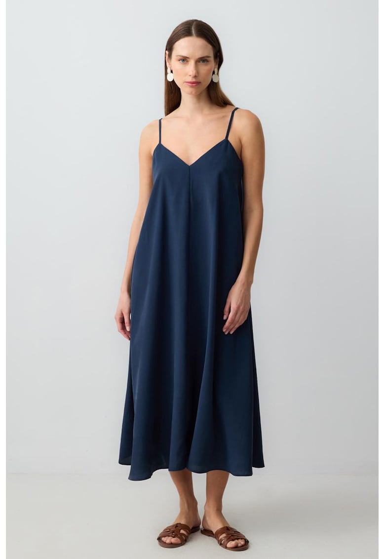 Rochie din amestec de modal cu decolteu in V