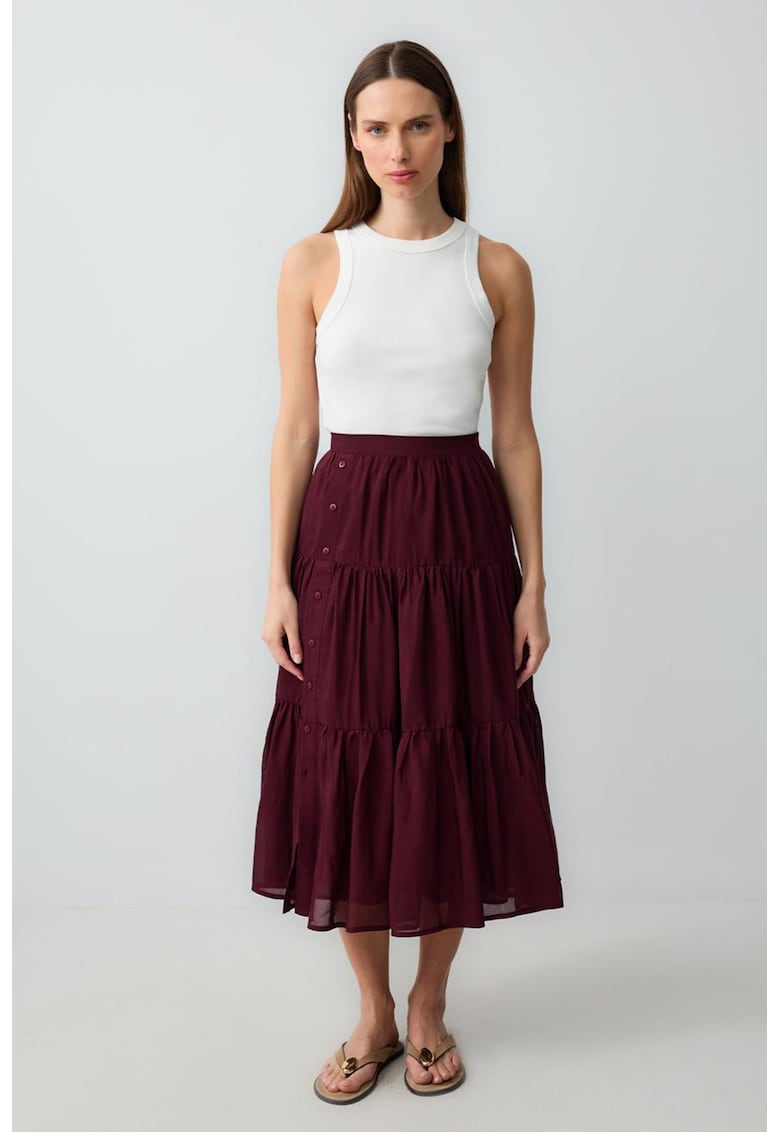 Fusta evazata cu talie inalta