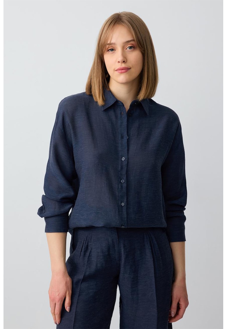 Camasa lejera din amestec de in Camasa lejera din amestec de in