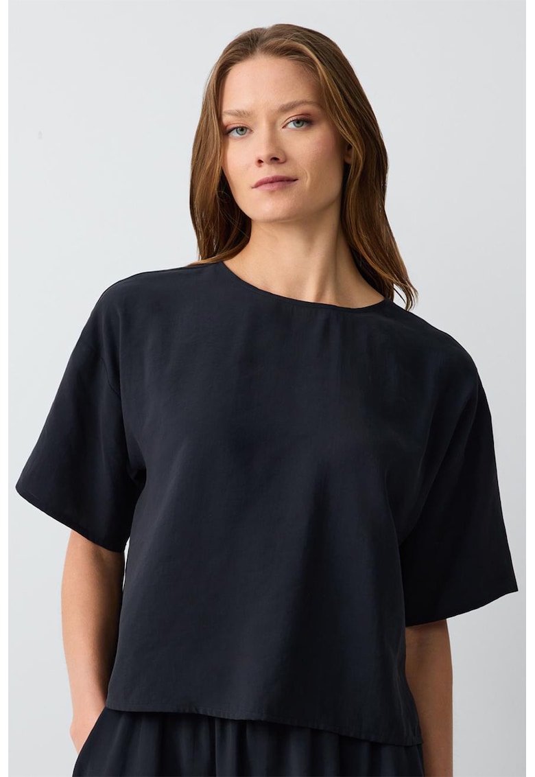 Bluza lejera din amestec de modal - Negru