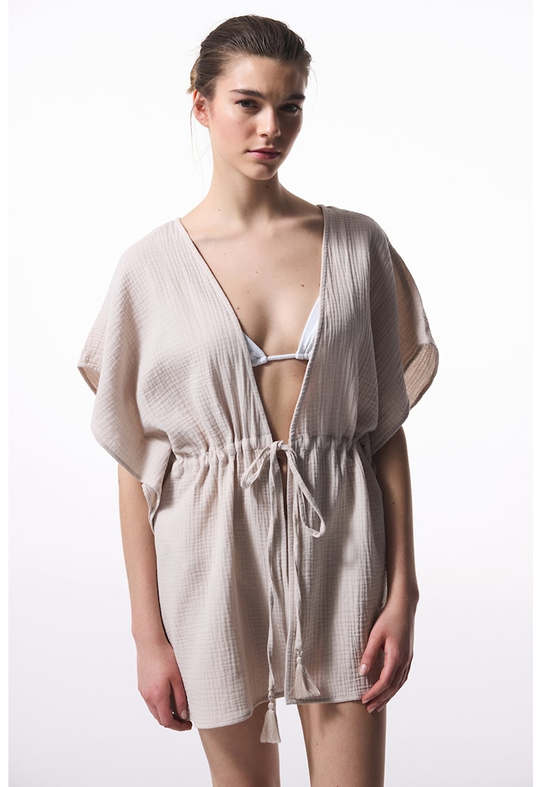 Bluza de plaja cu snur