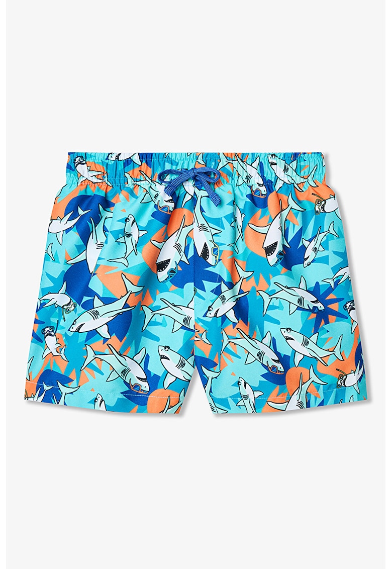 Pantaloni scurti de baie cu snur Shark