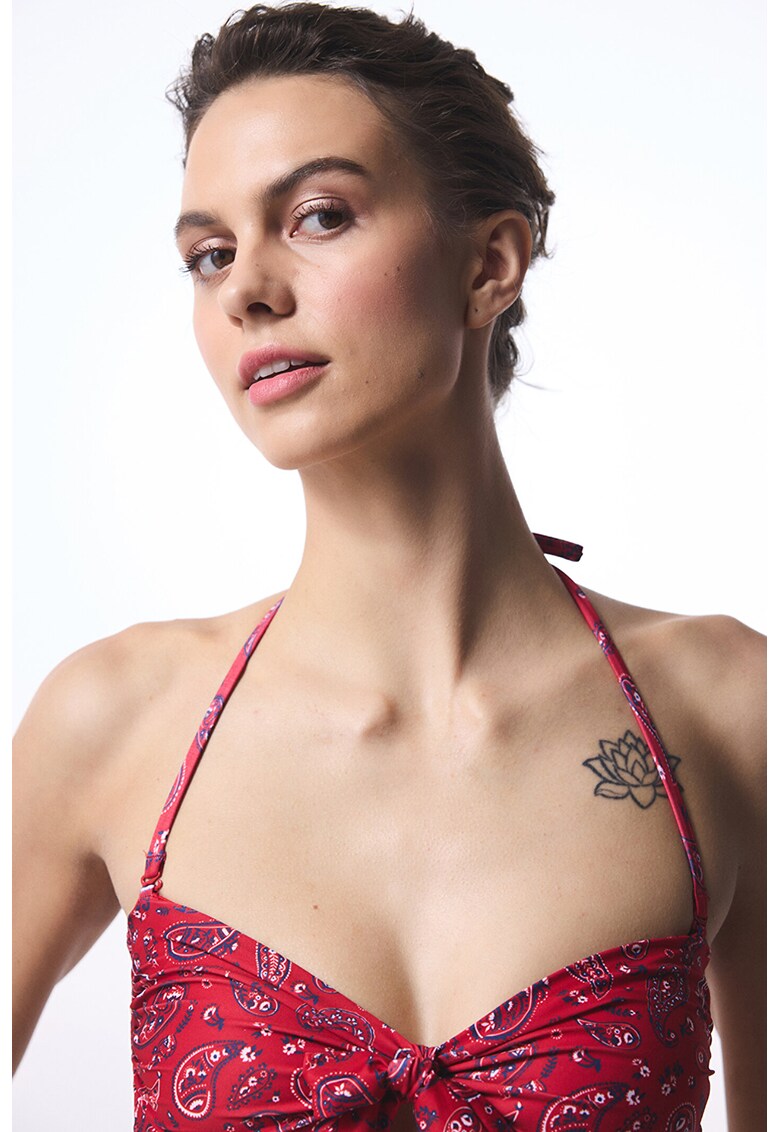 Sutien cu detaliu innodat - Rosu