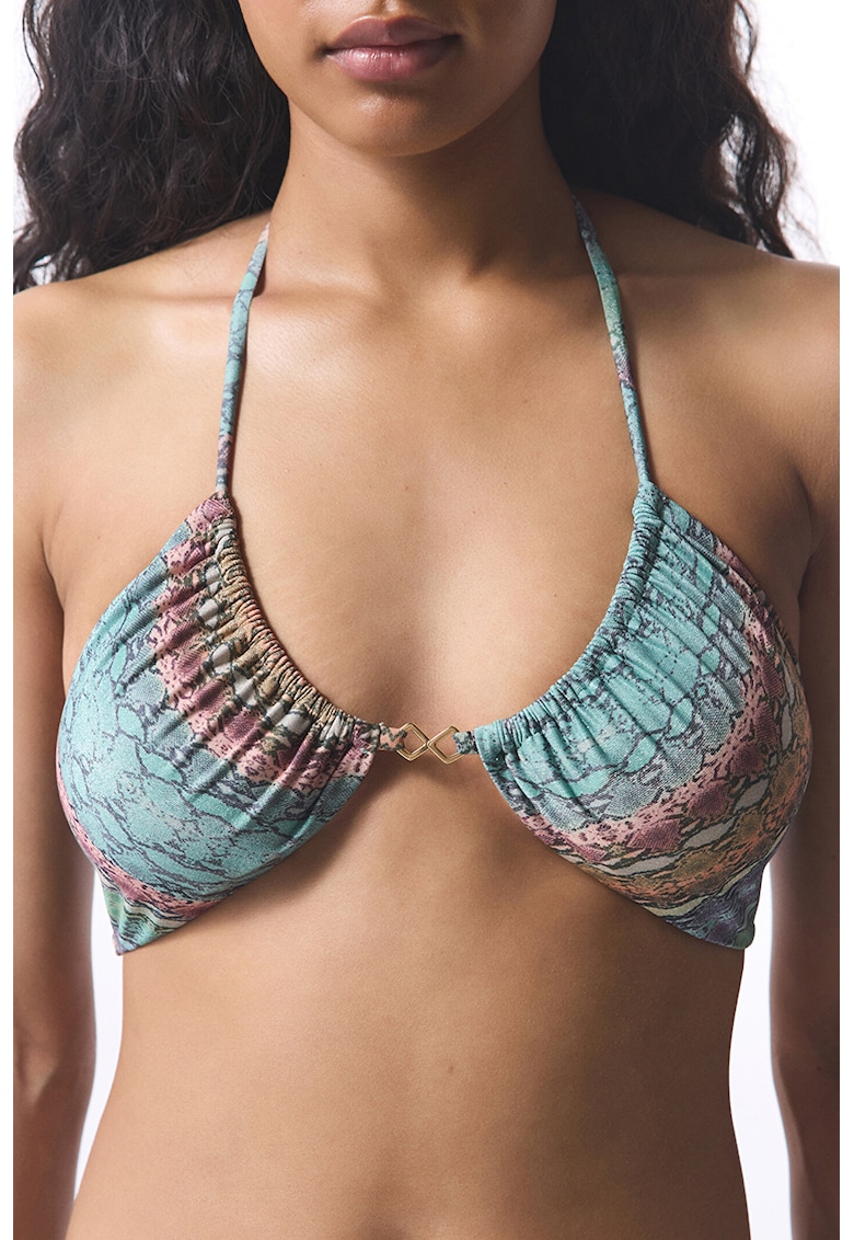 Sutien de baie cu model reptila