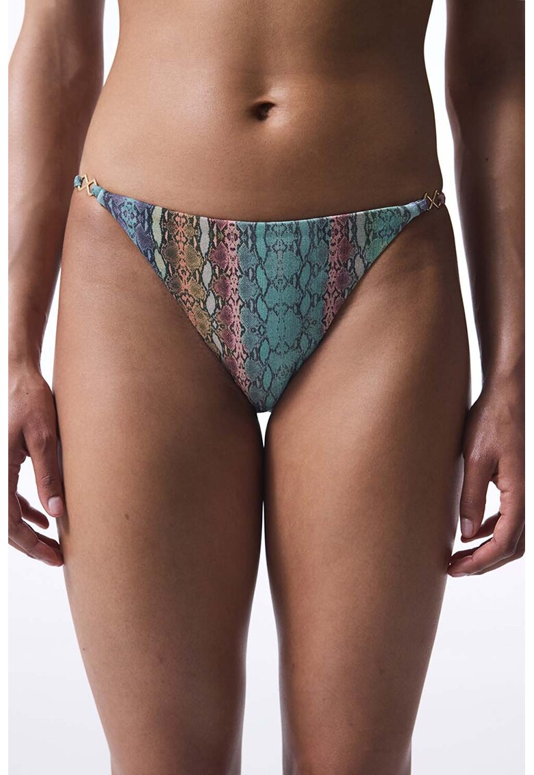 Bikini brazilieni cu model piele de sarpe Bikini brazilieni cu model piele de sarpe