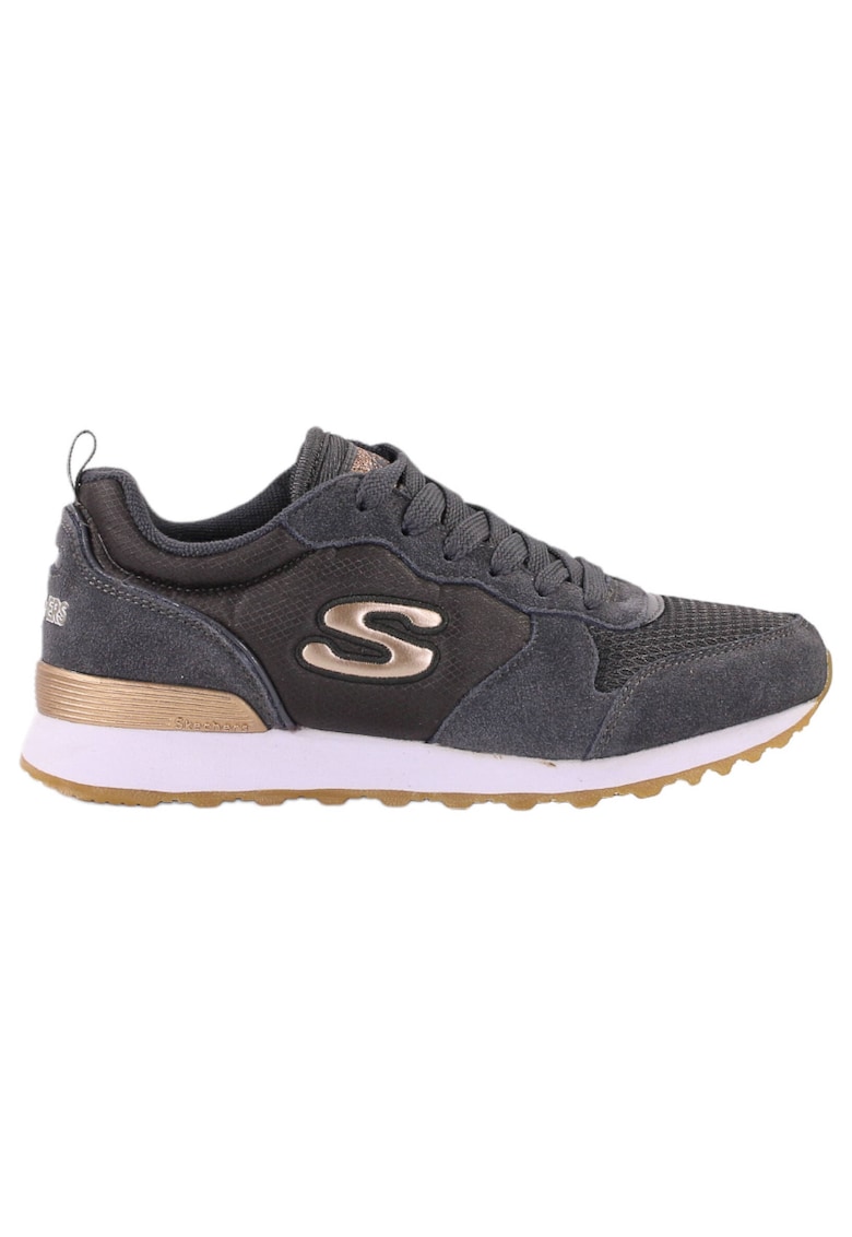 Pantofi sport Retros-RG cu insertii din piele intoarsa - Gri