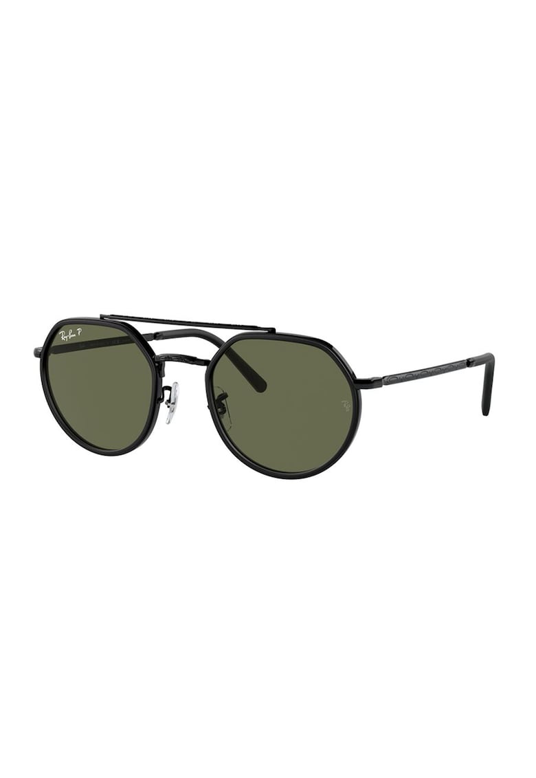 Ochelari de soare rotunzi unisex - Negru
