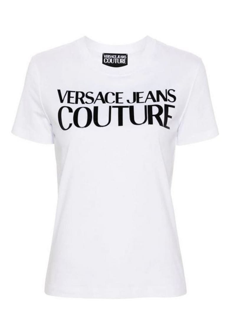 Versace Jeans Tricou din bumbac cu logo -