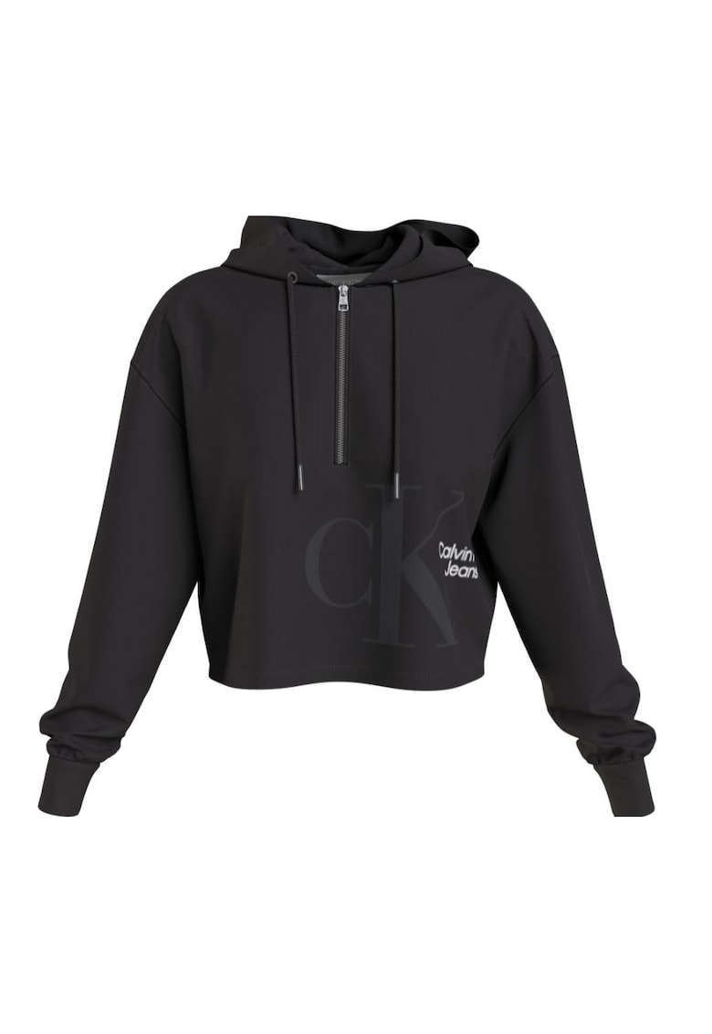 Calvin Klein Hanorc crop din bumbac -