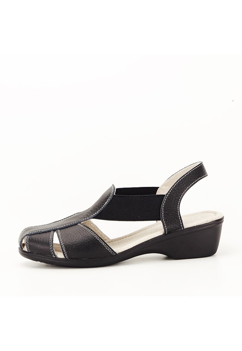 Sandale negre din piele naturala Codruta M5 5797