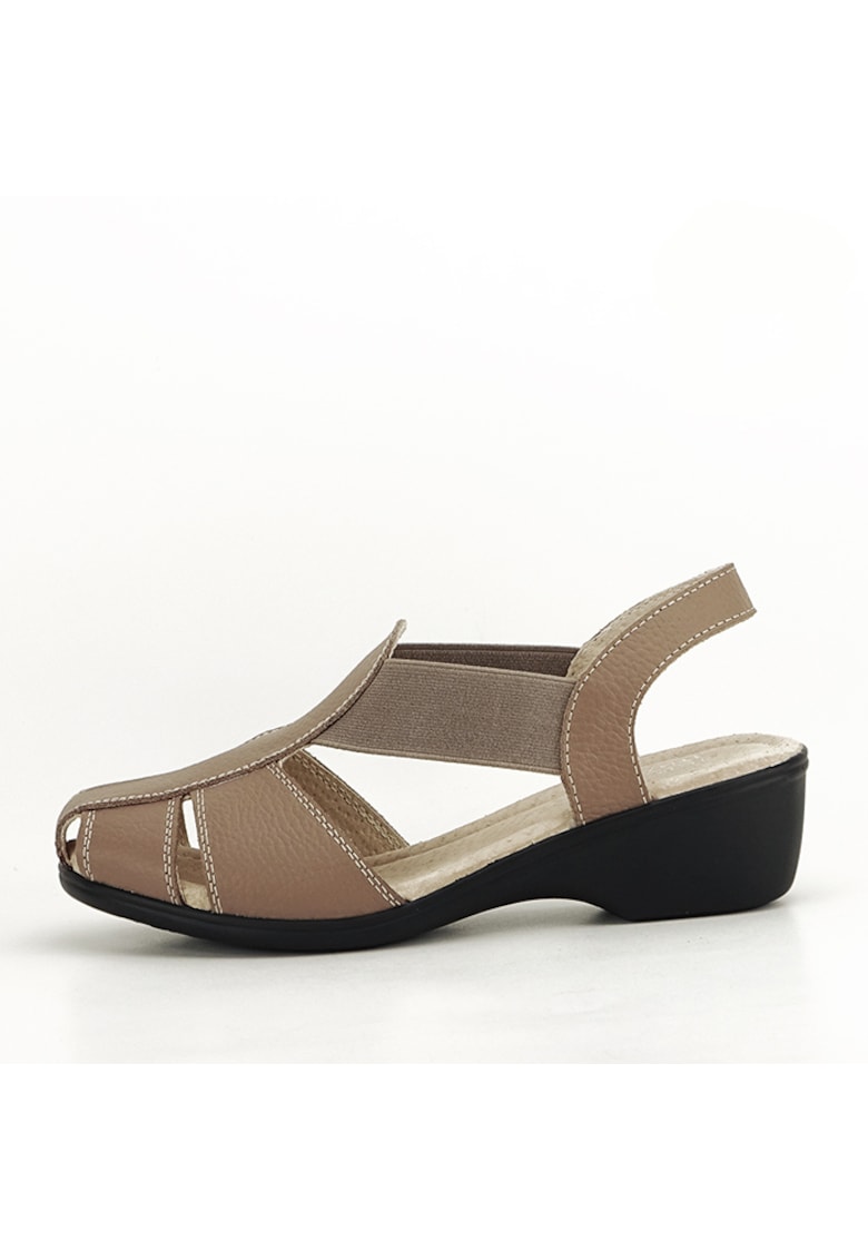 Sandale maro deschis din piele naturala Codruta 127 5605