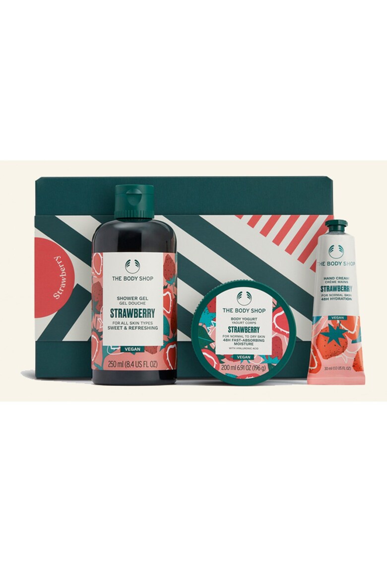 Set Cadou Strawberry Essentials - 3 produse - pentru femei - multicolor - 480 ml