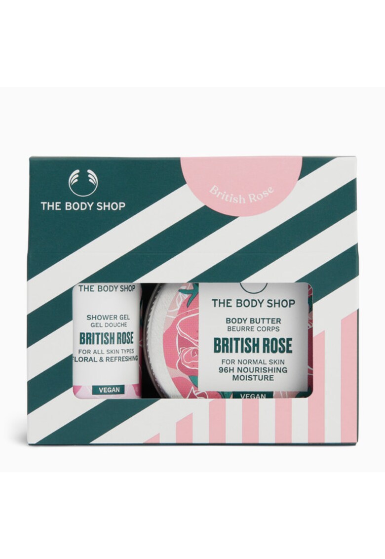 Set Cadou British Rose Intro Treats - gel de dus 60 ml - unt de corp 50 ml - multicolor - 160 ml
