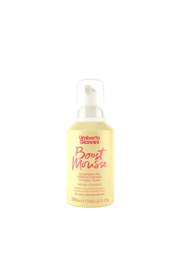 Spuma fortifianta pentru styling cu ulei de rozmarin pentru parul cret - Strong Curls - 290 ml