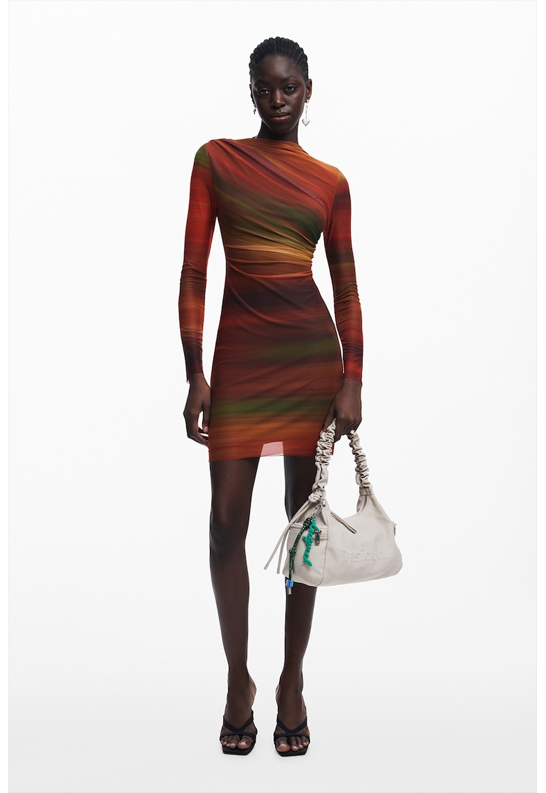 Rochie scurta cu volane