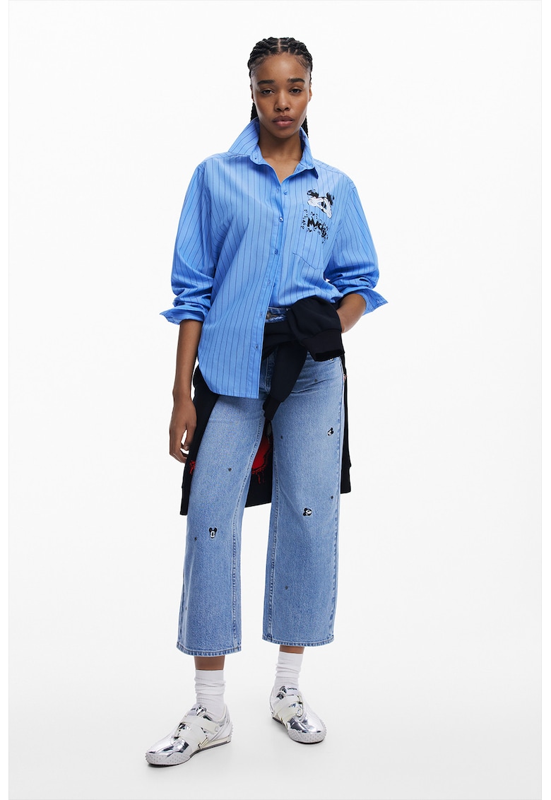 Camasa supradimensionata din amestec de lyocell Mickey