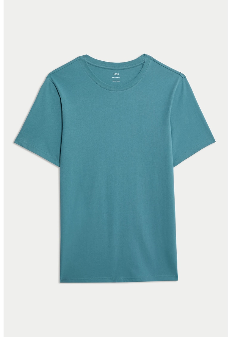 Tricou uni regular fit