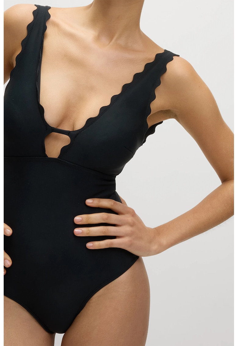 Costum de baie intreg din neopren - Negru