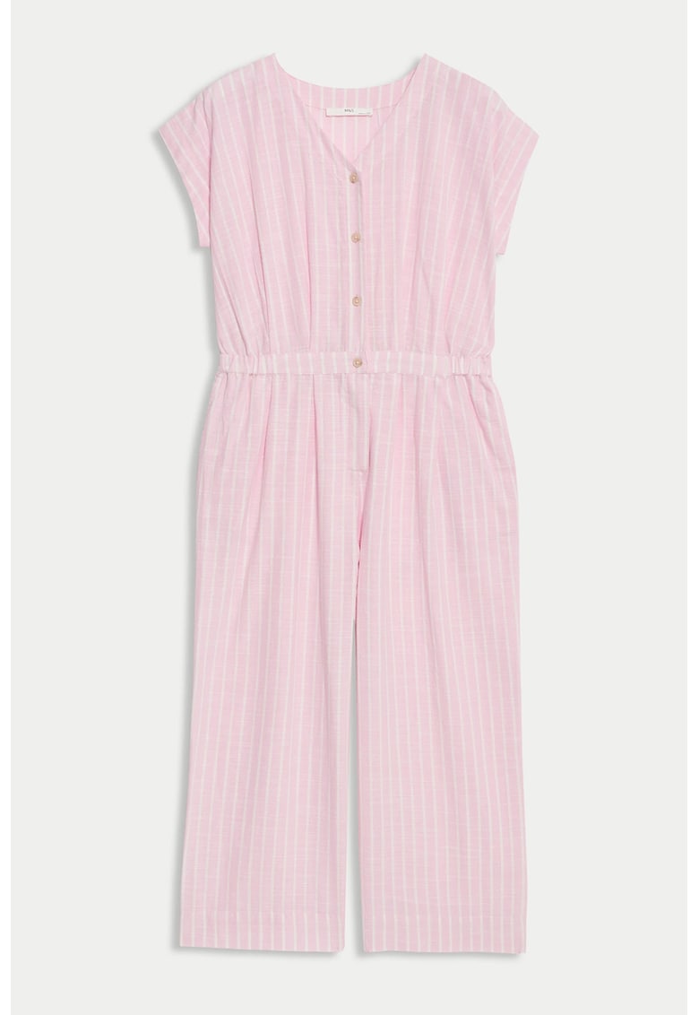 Salopeta lunga de bumbac - Roz pal