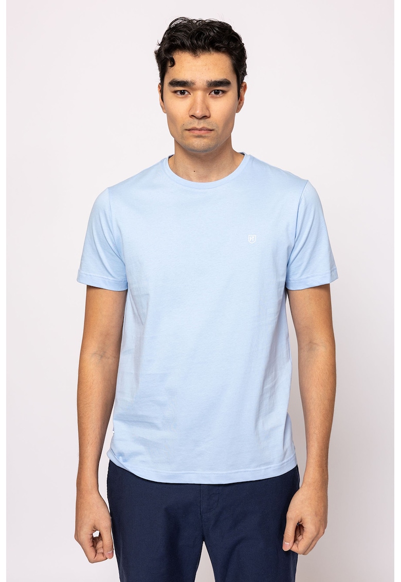 Tricou din bumbac cu decolteu la baza gatului Mopsy