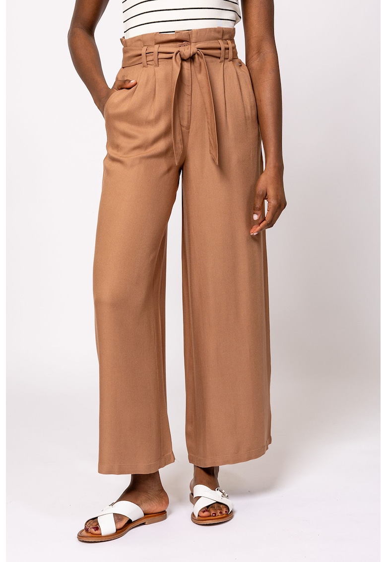 Pantaloni lejeri cu talie inalta Frema
