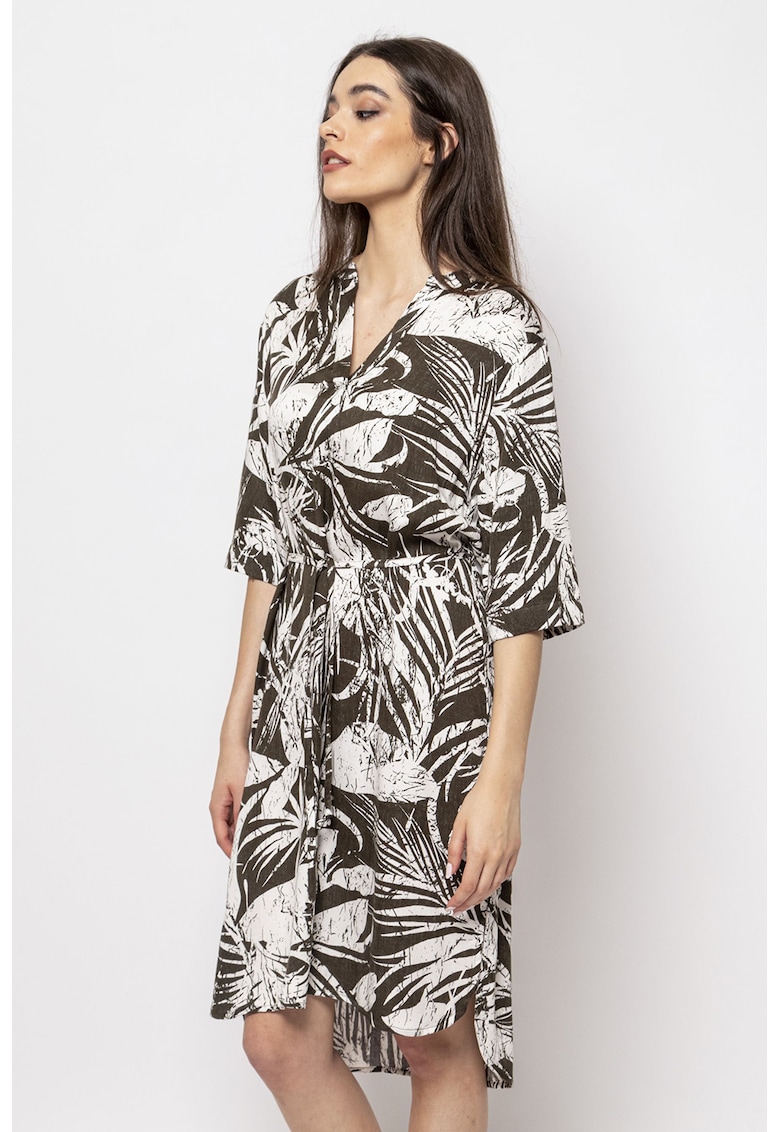 Rochie cu model si cordon in talie