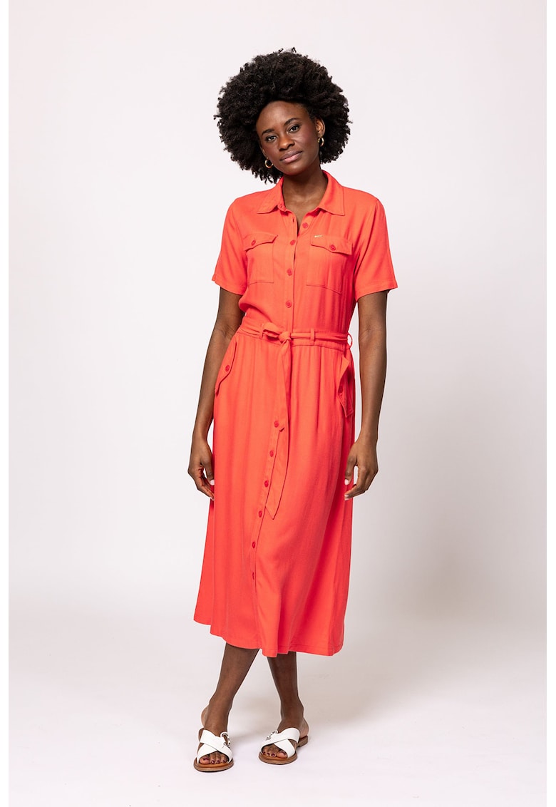 Rochie midi cu buzunare laterale Vedbi