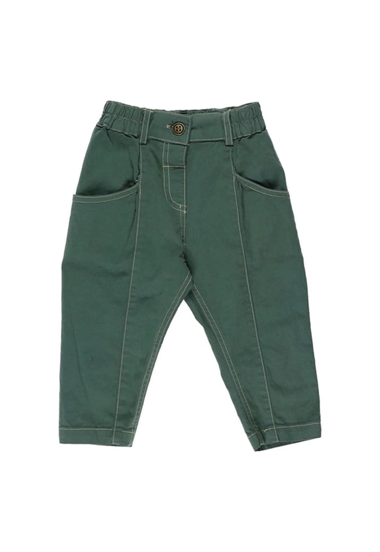 Pantaloni casual cu elastic in talie -  - Dinosaur - Verde Inchis - pentru baieti