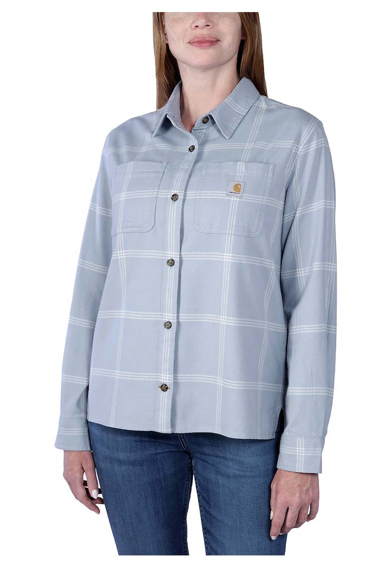 Camasa Neptune din flanel - albastra - pentru dama