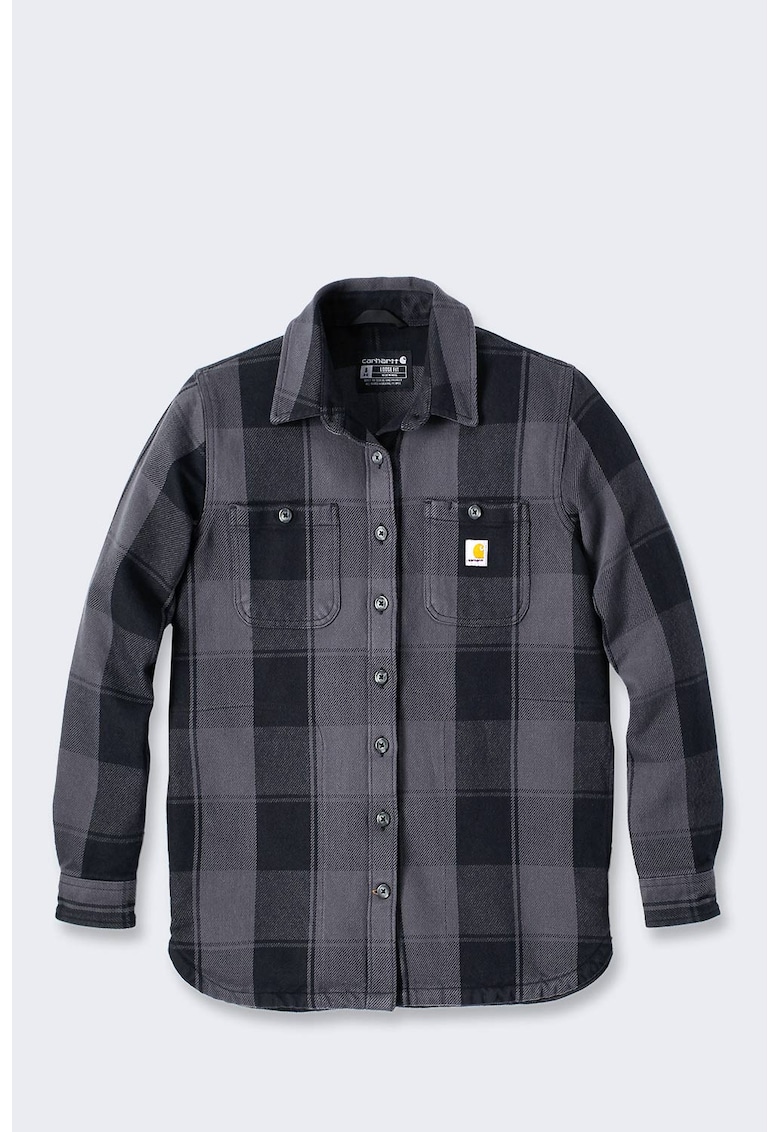 Camasa pentru barbati Twill - in carouri - negru