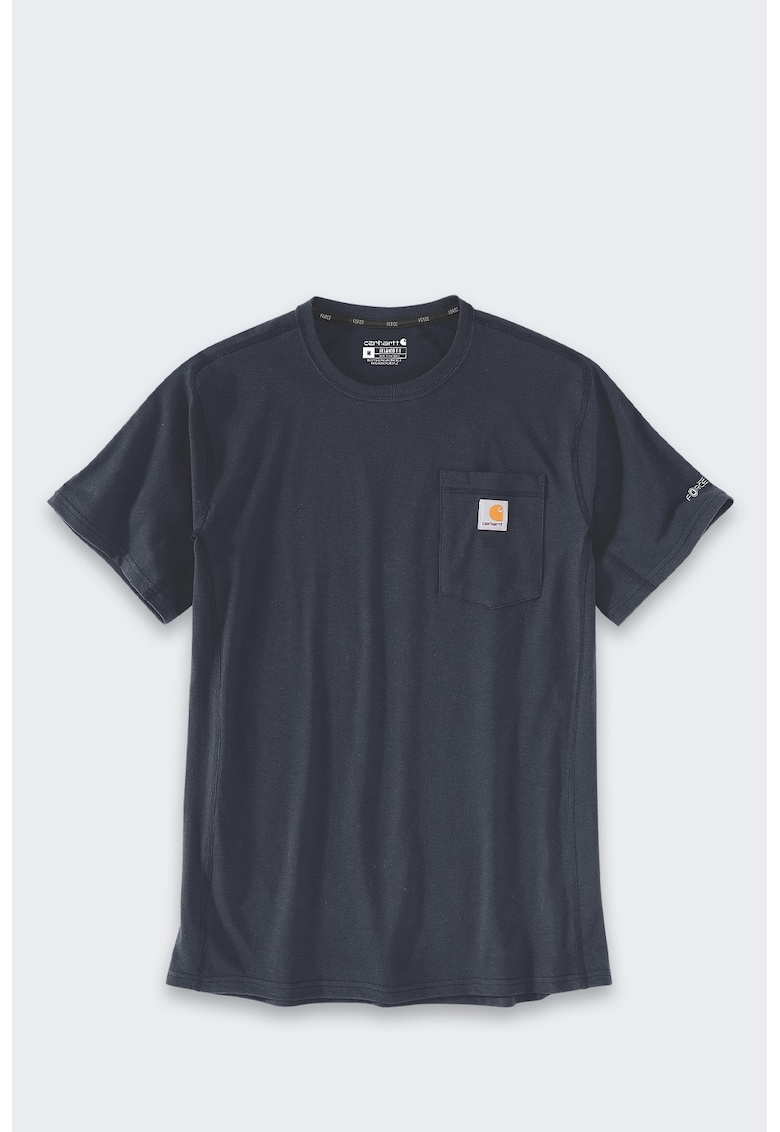 Tricou barbati Force - material respirabil - cu buzunar - Bleumarin