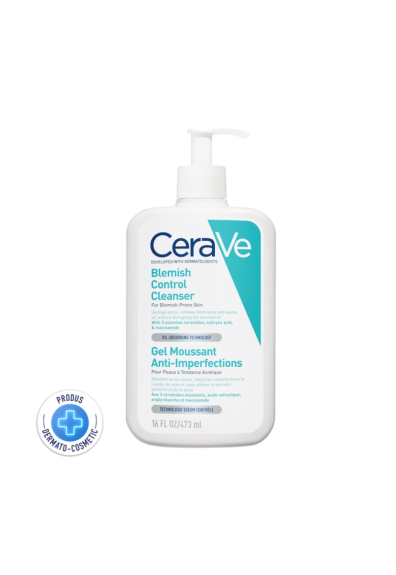 Gel de curatare spumant  anti-imperfectiuni cu acid salicilic - ceramide si niacinamide - pentru ten gras cu tendinta acneica