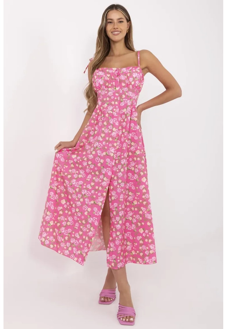 Rochie poliester - roz -