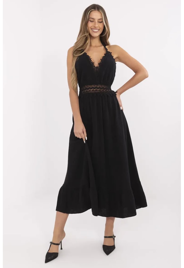 Rochie bumbac - neagra -