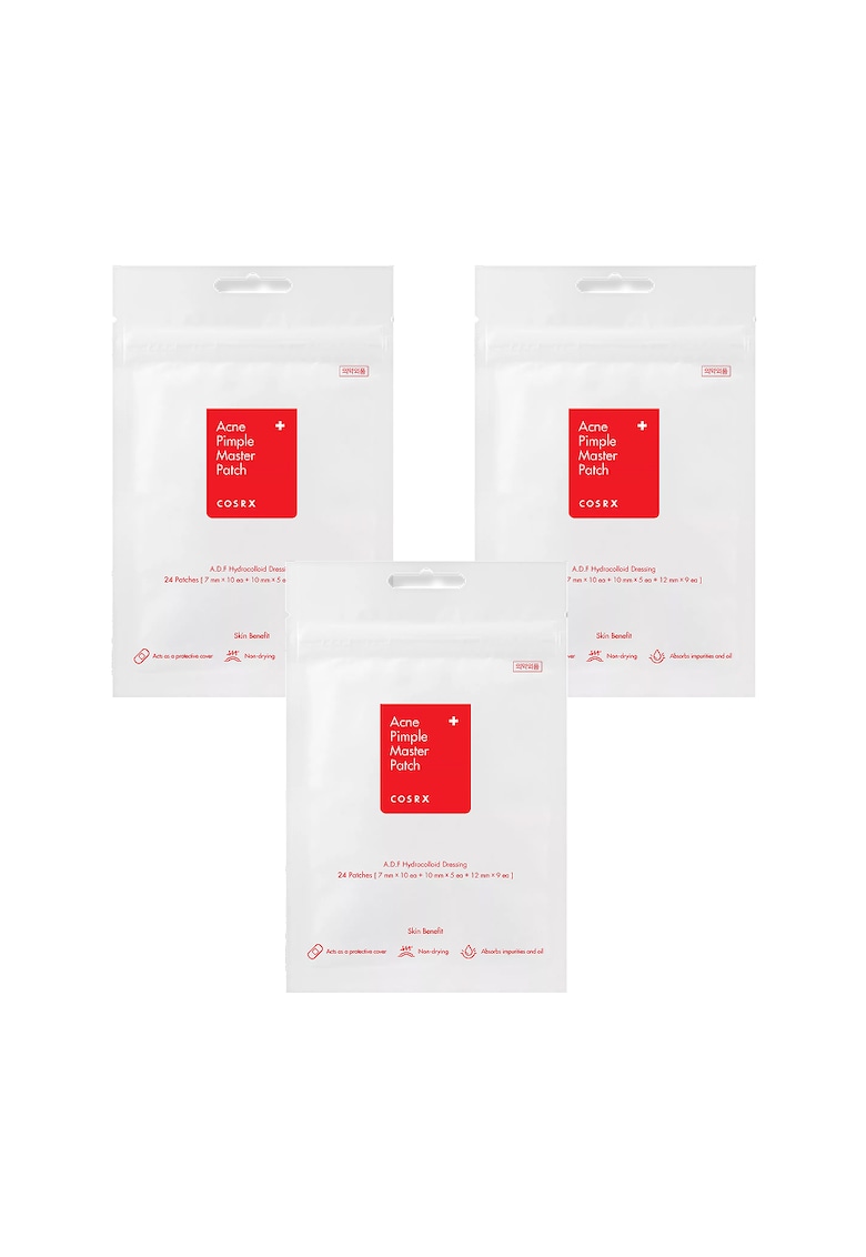 Set 3 pachete plasturi pentru acnee - Acne Pimple Master - 72 buc