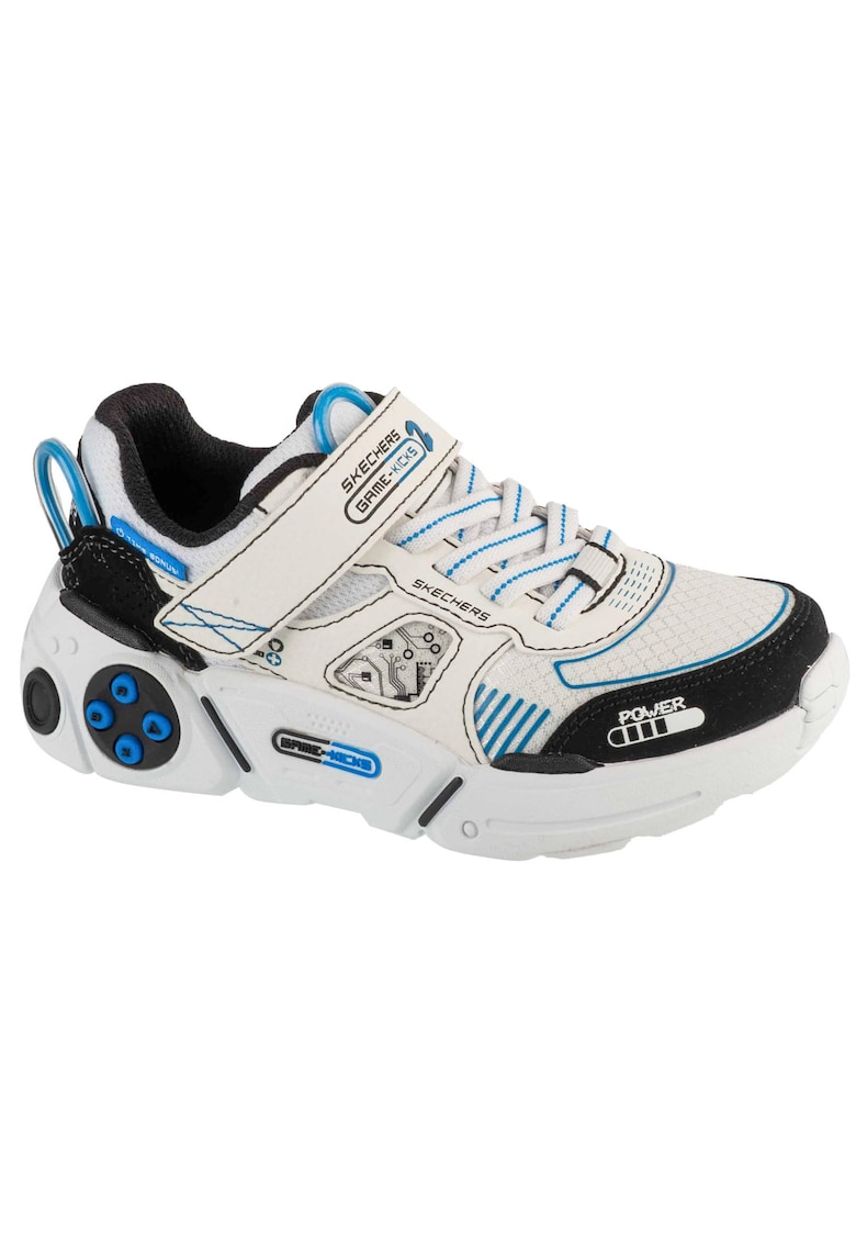 Pantofi sport cu velcro Game Kicks: Gametronix - Alb