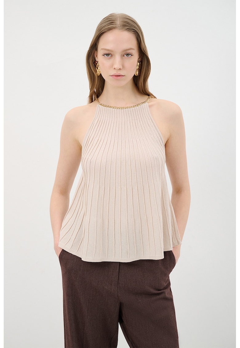 Bluza cu terminatie evazata - fara maneci