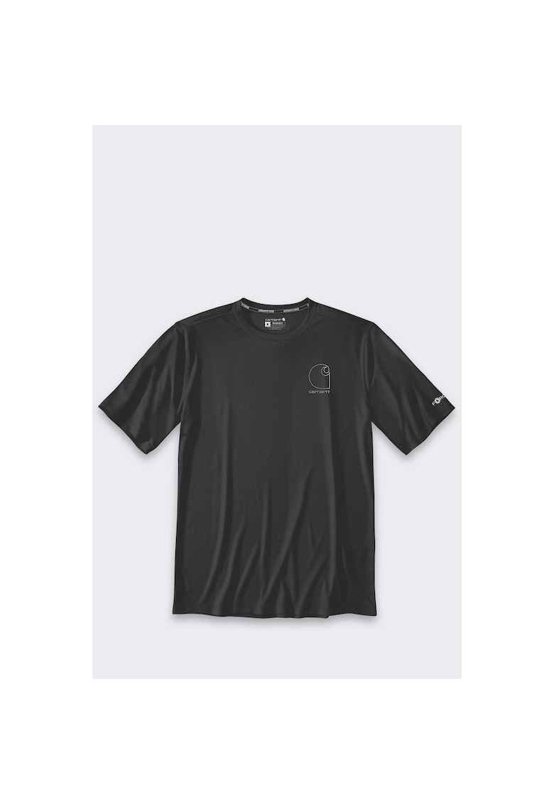 Tricou sport Force - tehnologie Sun Defender - negru - poliester