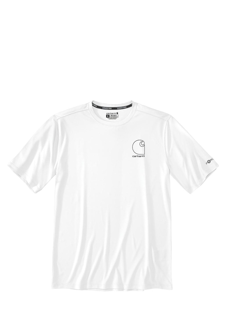 Tricou barbati Force - alb - tehnologie Sun Defender - material poliester
