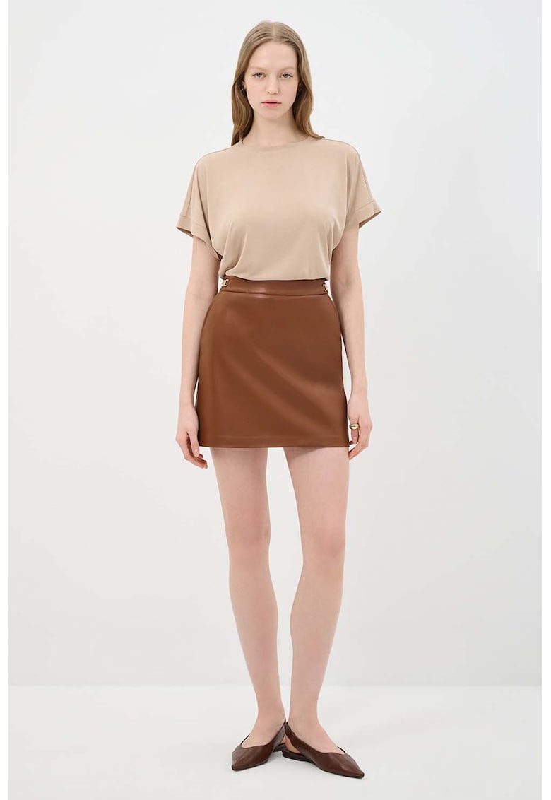 Fusta mini din piele ecologica