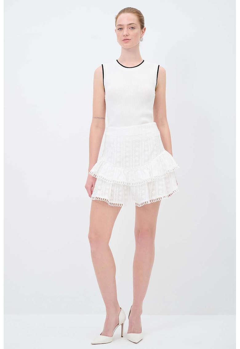 Fusta mini cu volane Fusta mini cu volane