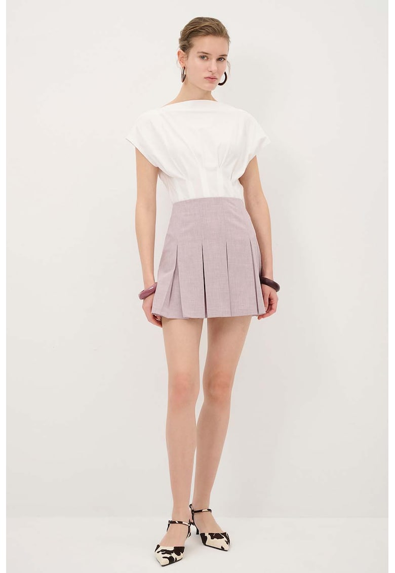 Fusta mini cu pliuri