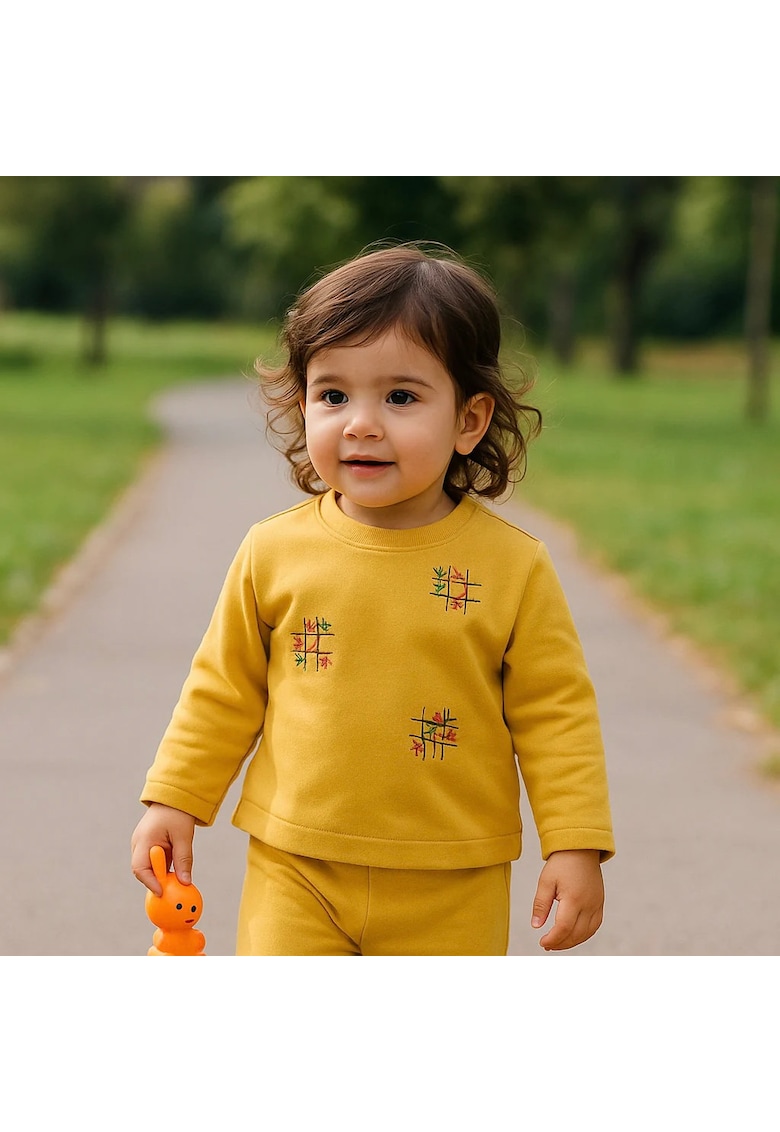 Bluza subtire cu maneca lunga -  - Retro Journey - Galben - pentru fetite