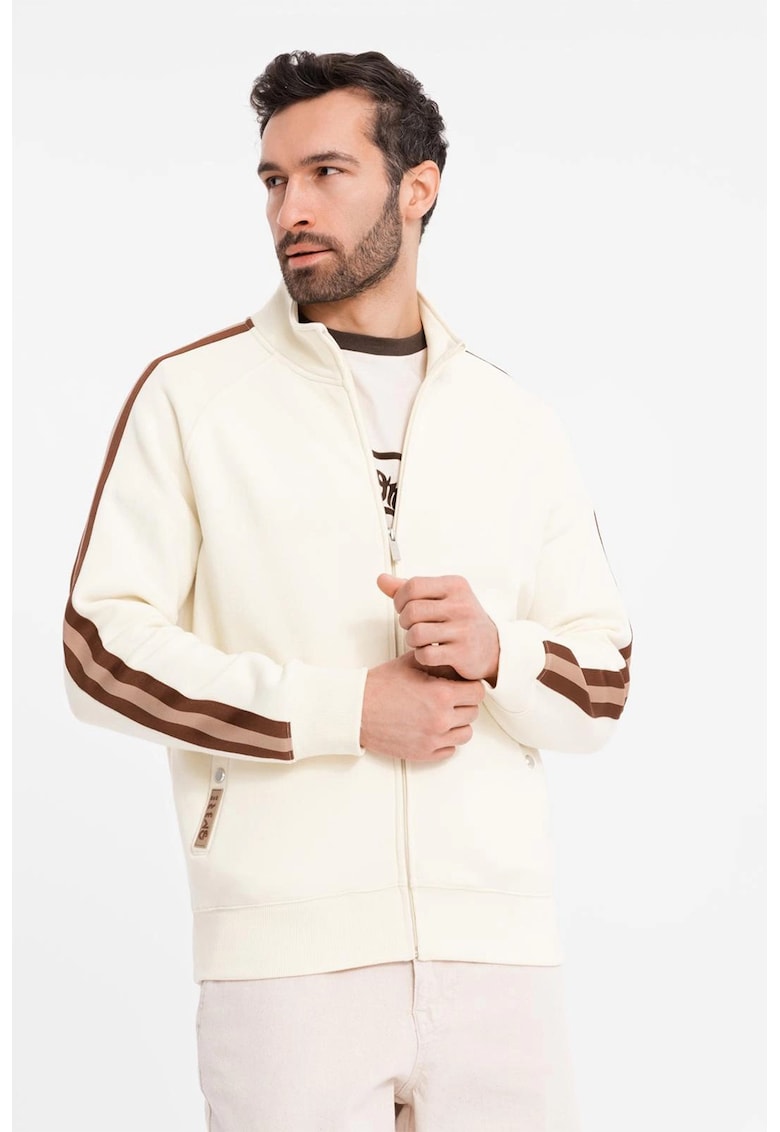 Bluza de trening cu fermoar si buzunare laterale Bluza de trening cu fermoar si buzunare laterale