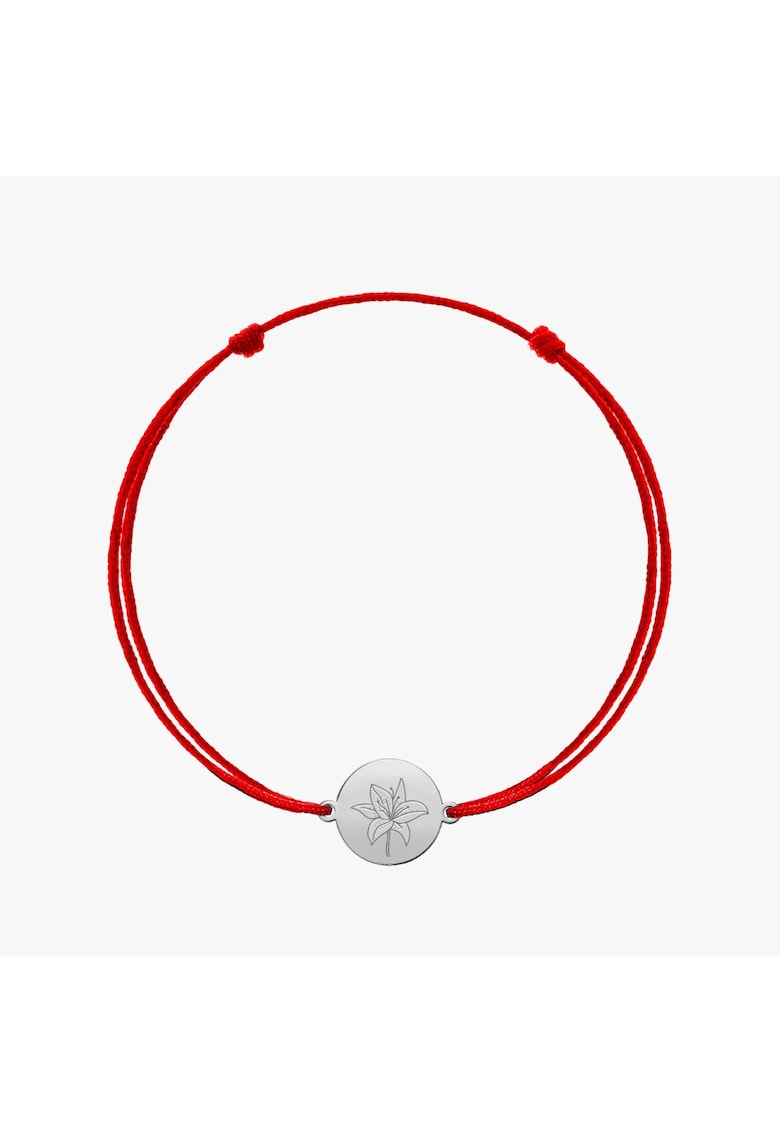Bratara snur din argint Silver BirthFlower - May Lily