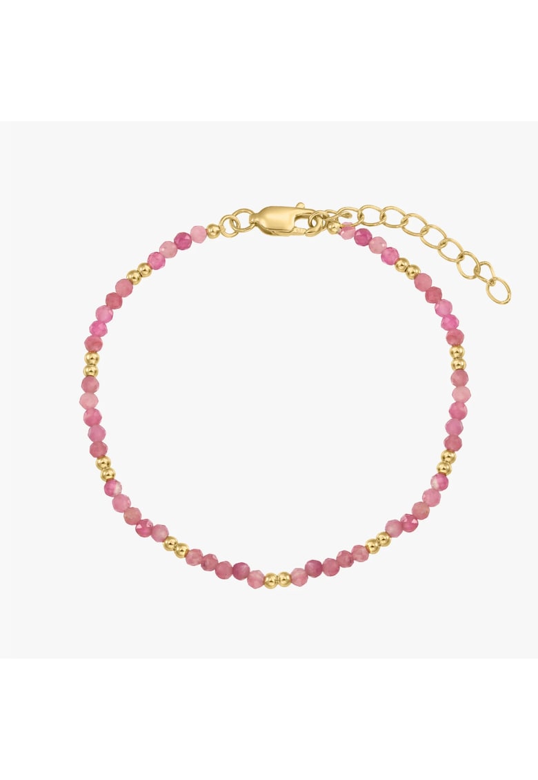 Bratara de picior din argint Golden SummerScape - Turmalina